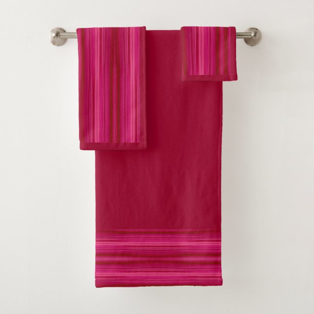 Viviane Fuschia Badhandtuch Set (Insitu)