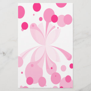 Viviane rosa Abstrakte Butterfly-Stationierung Briefpapier