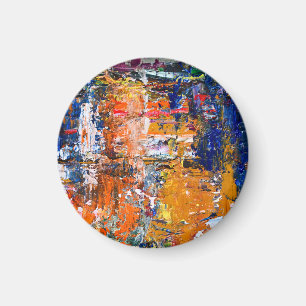 Vivid Abstraction - Öl Paint Chaos am Pa des Künst Magnet
