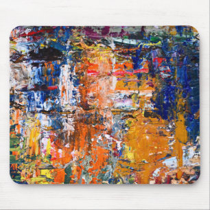 Vivid Abstraction - Öl Paint Chaos am Pa des Künst Mousepad