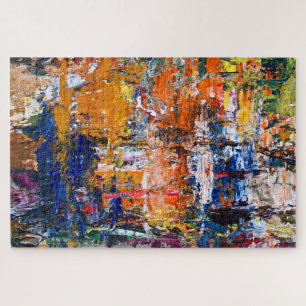 Vivid Abstraction - Öl Paint Chaos am Pa des Künst Puzzle