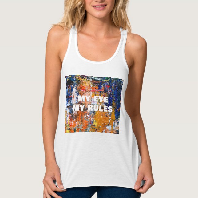 Vivid Abstraction - Öl Paint Chaos am Pa des Künst Tank Top (Vorderseite)
