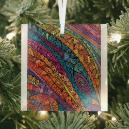 Vivid Abstrakt Geometry Design Ornament Aus Glas