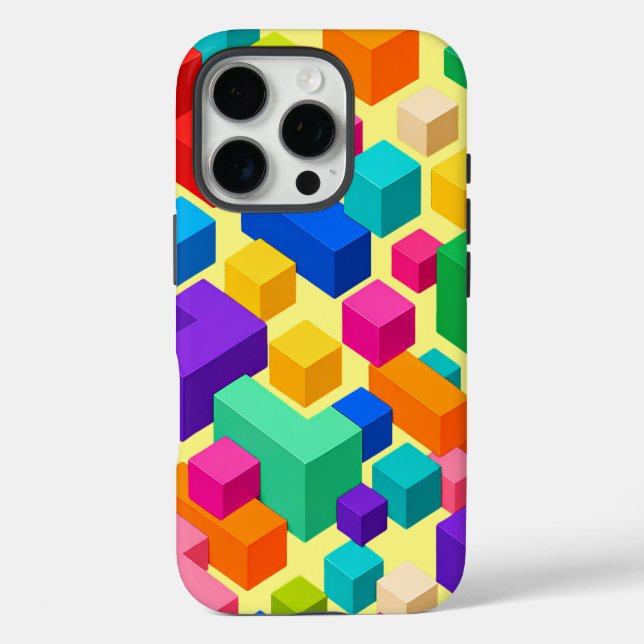 Vivid Blockscape Case-Mate iPhone Hülle (Rückseite)