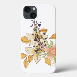 Vivid Bloom auf Black iPhone Cover
