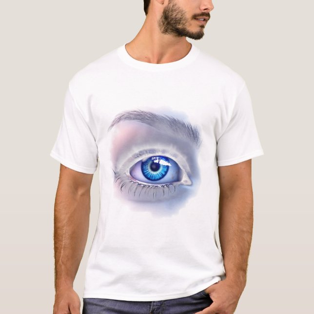 Vivid Blue Eye T-Shirt (Vorderseite)