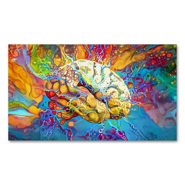 Vivid brain - Business Card Magnet (Vorderseite)