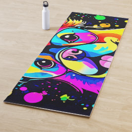 Vivid Canine Vibes Design Yogamatte