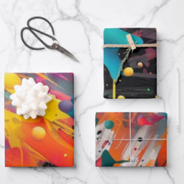 Vivid Chaos Splash Graffiti Geschenkpapier Set