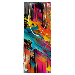 Vivid Chaos Splash Graffiti Geschenktüte Für Weinflaschen