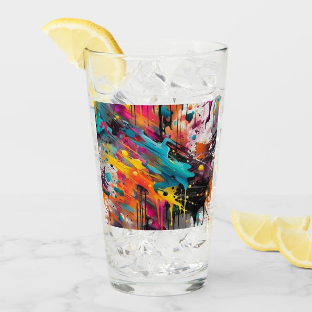 Vivid Chaos Splash Graffiti Glas (Vorderseite Ice)
