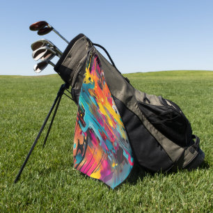 Vivid Chaos Splash Graffiti Golfhandtuch