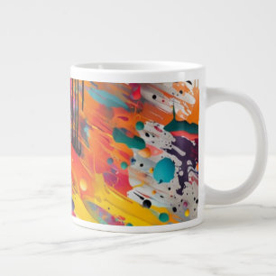 Vivid Chaos Splash Graffiti Jumbo-Tasse
