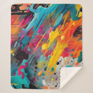 Vivid Chaos Splash Graffiti Sherpadecke