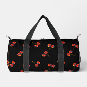 Vivid Cherry Pattern Duffle Bag
