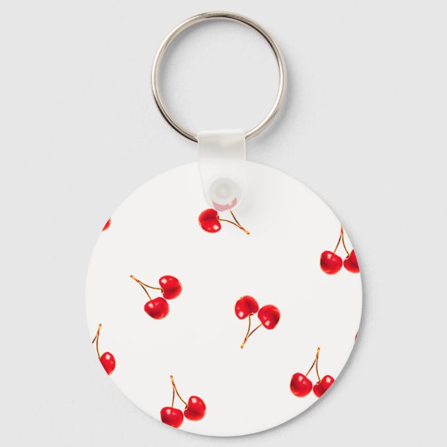 Vivid Cherry Pattern Schlüsselanhänger (Vorderseite)