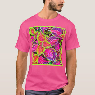 Vivid ChromaLeaf Harmony Muster T-Shirt