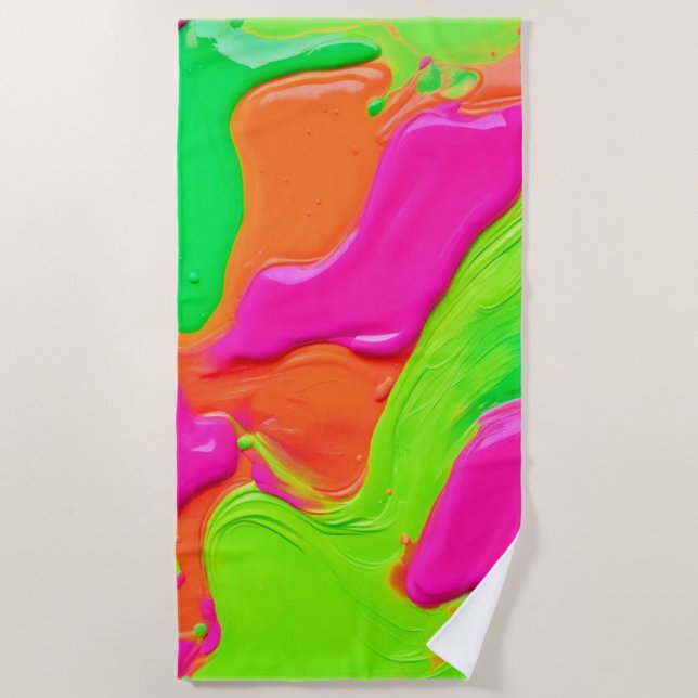Vivid Color Fusion Strandtuch (Vorderseite)