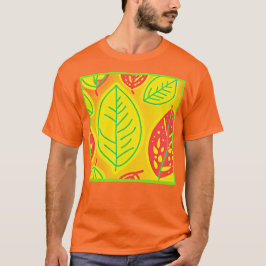 Vivid Colorful Blätter Piazza della Riforma T-Shirt