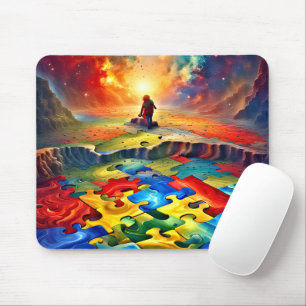 Vivid Colors Autism Mama Mousepad