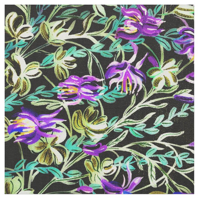 Vivid Columbine Fabric Stoff (Nahaufnahme)