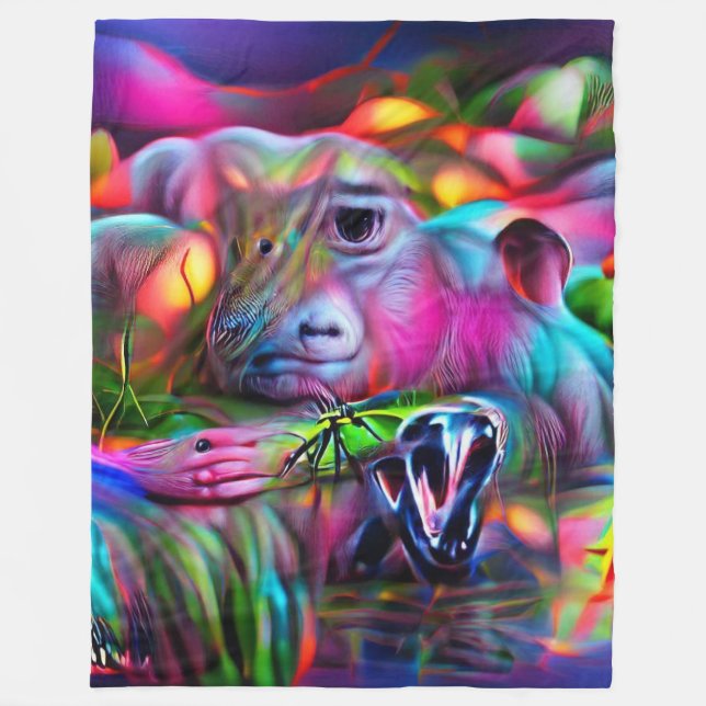 Vivid Dreamscape: Agrizoophobia Fleecedecke (Vorderseite)