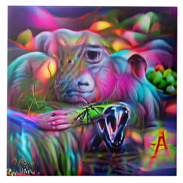 Vivid Dreamscape: Agrizoophobia Fliese (Vorderseite)