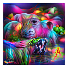 Vivid Dreamscape: Agrizoophobia Fotodruck