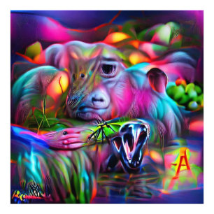 Vivid Dreamscape: Agrizoophobia Fotodruck