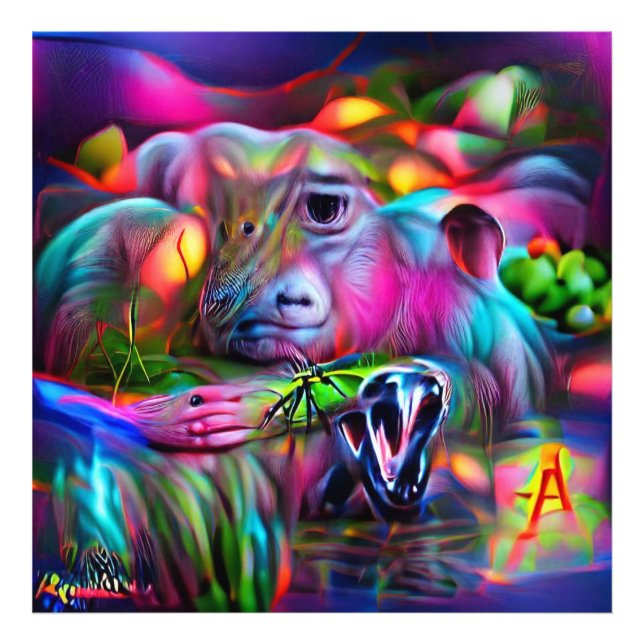 Vivid Dreamscape: Agrizoophobia Fotodruck (Vorne)