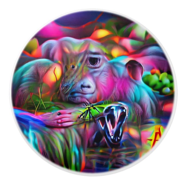 Vivid Dreamscape: Agrizoophobia Keramikknauf (Vorderseite)