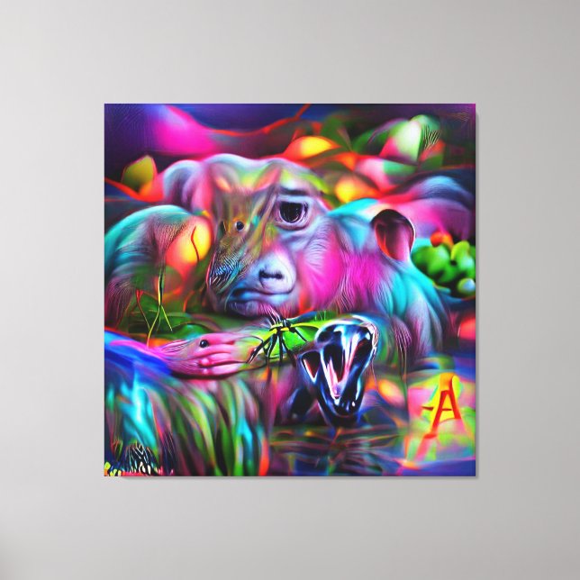 Vivid Dreamscape: Agrizoophobia Leinwanddruck (Vorderseite)