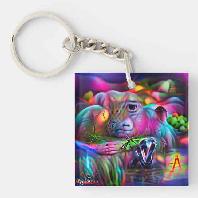 Vivid Dreamscape: Agrizoophobia Schlüsselanhänger (Vorderseite)