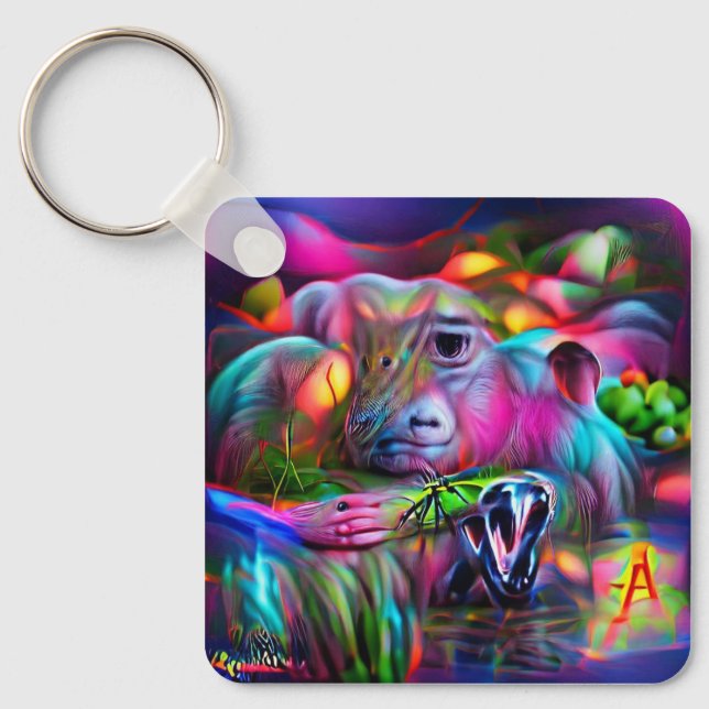 Vivid Dreamscape: Agrizoophobia Schlüsselanhänger (Vorderseite)