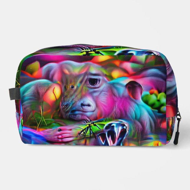 Vivid Dreamscape: Agrizoophobia Waschbeutel (Vorderseite)