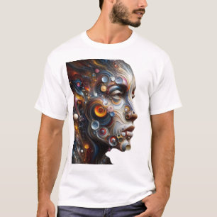 Vivid Expressions: Abstrakte menschliche Gesichtsk T-Shirt