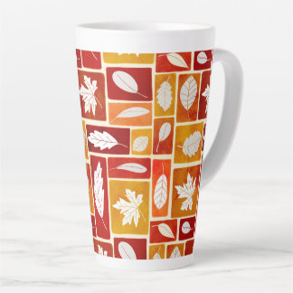 Vivid Fall Block Leaf Hochkaffeemaschine Tasse dru