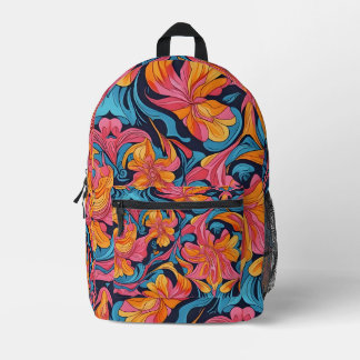 ‚Vivid Flora‘ Bedruckter Rucksack