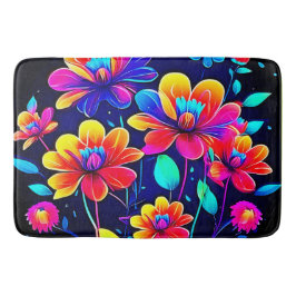 Vivid Floral Bouquet Badematte