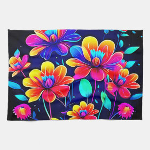 Vivid Floral Bouquet Geschirrtuch
