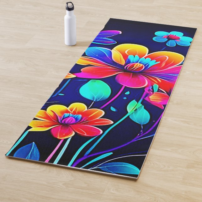 Vivid Floral Bouquet Yogamatte (Beispiel)