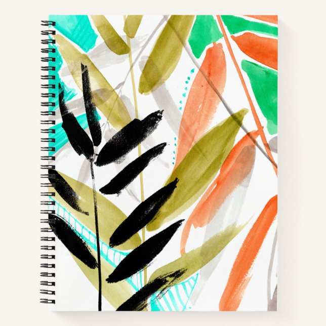 Vivid Fronds II Notizbuch (Vorderseite)