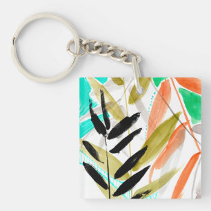 Vivid Fronds II Schlüsselanhänger