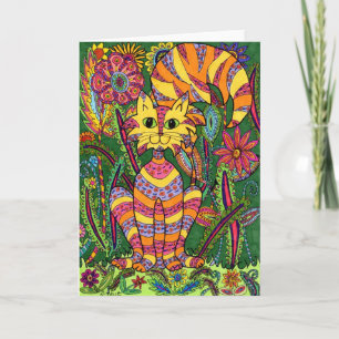 Vivid Garden Cat 2 Karte
