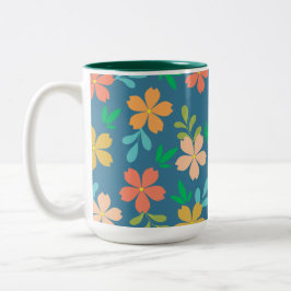 Vivid Garden Theme Zweifarbige Tasse