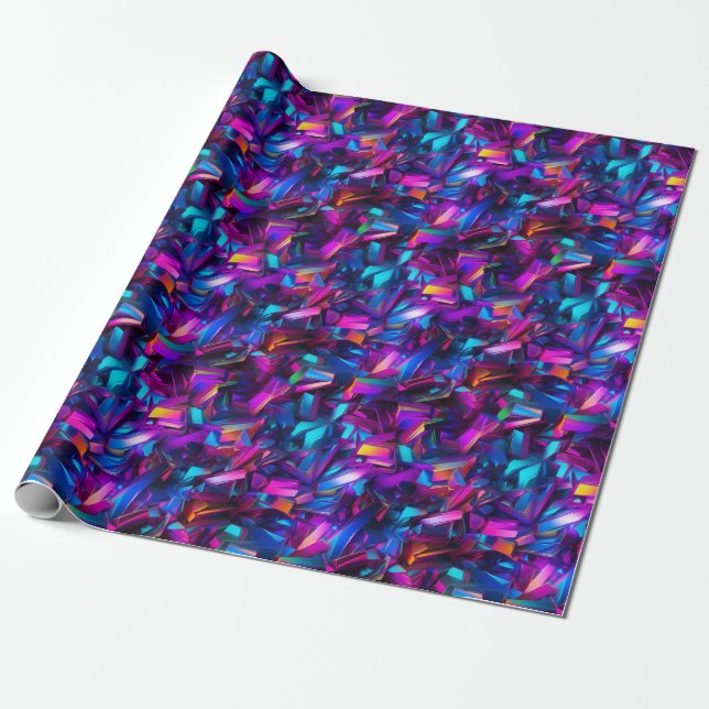 Vivid Geometric Dance Geschenkpapier (Ungerollt)