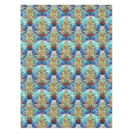 Vivid gesteinigtes Glas Weihnachtsbaummuster Tischdecke