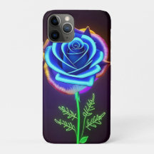 Vivid-glühende Blume mit Neon Accents