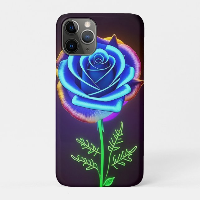 Vivid-glühende Blume mit Neon Accents Case-Mate iPhone Hülle (Rückseite)