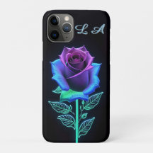 Vivid-glühende Blume mit Neon Accents